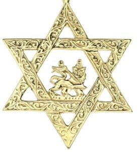 Lion of Judah in Star of David